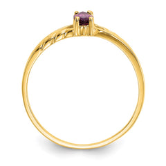 14k Rhodolite Garnet Birthstone Ring - 2