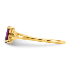14k Rhodolite Garnet Birthstone Ring - 2