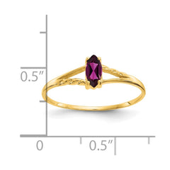 14k Rhodolite Garnet Birthstone Ring - 2