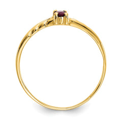 14k Ruby Birthstone Ring - 2