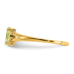 14k Peridot Birthstone Ring - 3