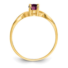 14k Rhodolite Garnet Birthstone Ring - 3