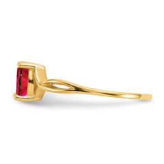 14k Ruby Birthstone Ring - 3