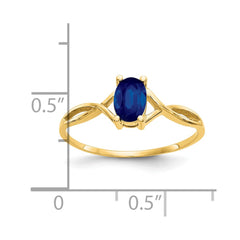 14k Sapphire Birthstone Ring - 3