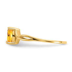 14k Citrine Birthstone Ring - 3