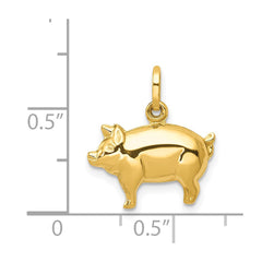 14k Pig Charm - 2