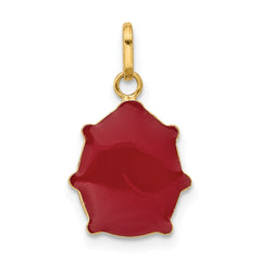 14k Enameled Ladybug Charm - 4