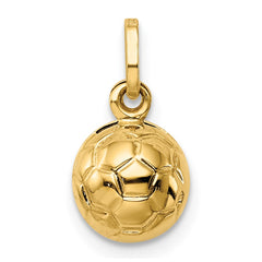 14k 3-D Soccer Ball Charm - 2