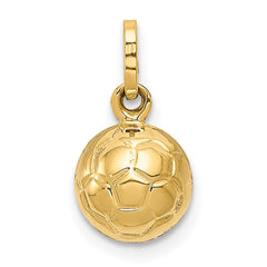 14k 3-D Soccer Ball Charm - 2