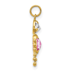 14k June Boy Birthstone Charm