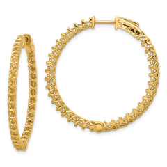 14k Round Hoop w/Safety Clasp Earring Mountings - 25