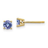 14k Tanzanite Earrings - 2