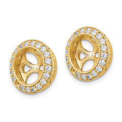 14k VS Diamond Earring Jacket - 5