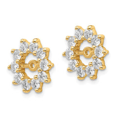 14k VS Fancy Diamond Earring Jacket - 2