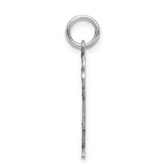 14k White Gold Kid Charm - 8