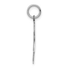 14k White Gold Kid Charm - 12