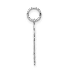 14k White Gold Kid Charm - 17