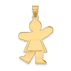 14k Girl Charm - 7