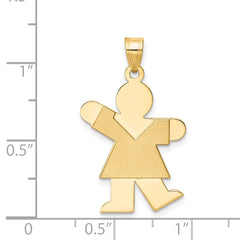 14k Girl Charm - 7