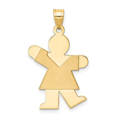 14k Girl Charm - 7