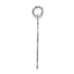 Sterling Silver Rhodium-plated Kiss Kid Charm - 4