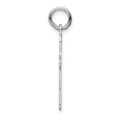 Sterling Silver Rhodium-plated Kid Charm - 23