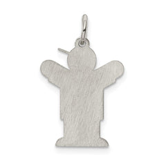 Sterling Silver Rhodium-plated Kid Charm - 43
