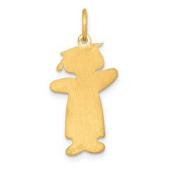 Sterling Silver Gold-plated Class of 2025 Girl Cuddle Charm