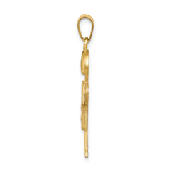 14k AAA Diamond Kid Pendant - 17
