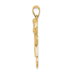 14k VS Diamond Kid Pendant - 17