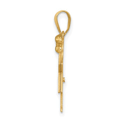 14k A Diamond Kid Pendant - 17