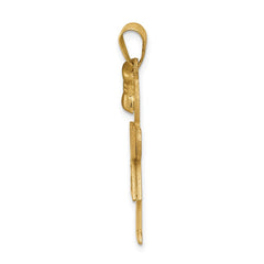 14k A Diamond Kid Pendant - 4
