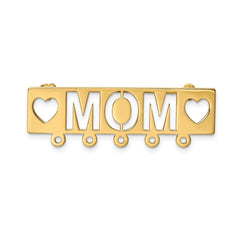 14k Polished Mom Pin
