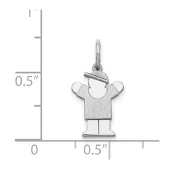 14k White Mini Boy Love Charm
