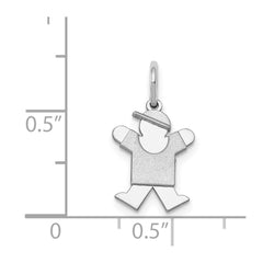 14k White Mini Boy Joy Charm