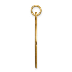 14k 25mm Round Non-enameled Medical Jewelry Pendant