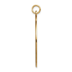 14k 32mm Round Non-enameled Medical Jewelry Pendant