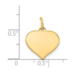 14K Heart Disc Charm - 27