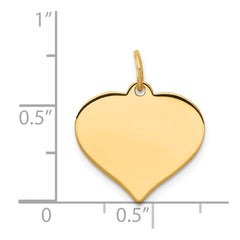 14K Heart Disc Charm - 28