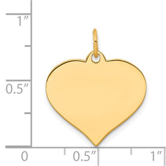 14K Heart Disc Charm - 29