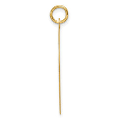 14k Etched .013 Gauge Engravable Round Disc Charm - 6