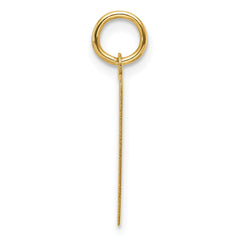 14k Plain .013 Gauge Engravable Rectangular Disc Charm - 2