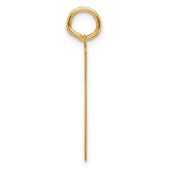 14k Patterned .013 Gauge Engravable Dog Tag Disc Charm - 2