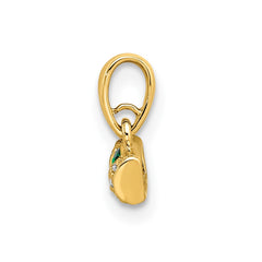 14K Family Jewelry Geniune Stone & Diamond Set Pendant - 5