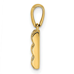 14K Family Jewelry Diamond Semi-Set Pendant - 14