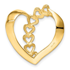 14k Family Heart Slide