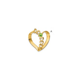 14k Family Heart Slide