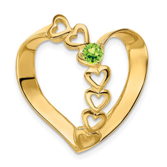 14k Family Heart Slide