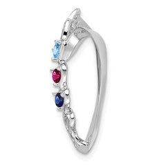 10kw Synthetic Diamond Family Heart Slide - 2