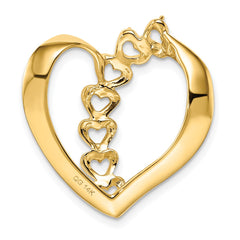 14k Polished 7-Stone Mothers Heart Slide Mounting